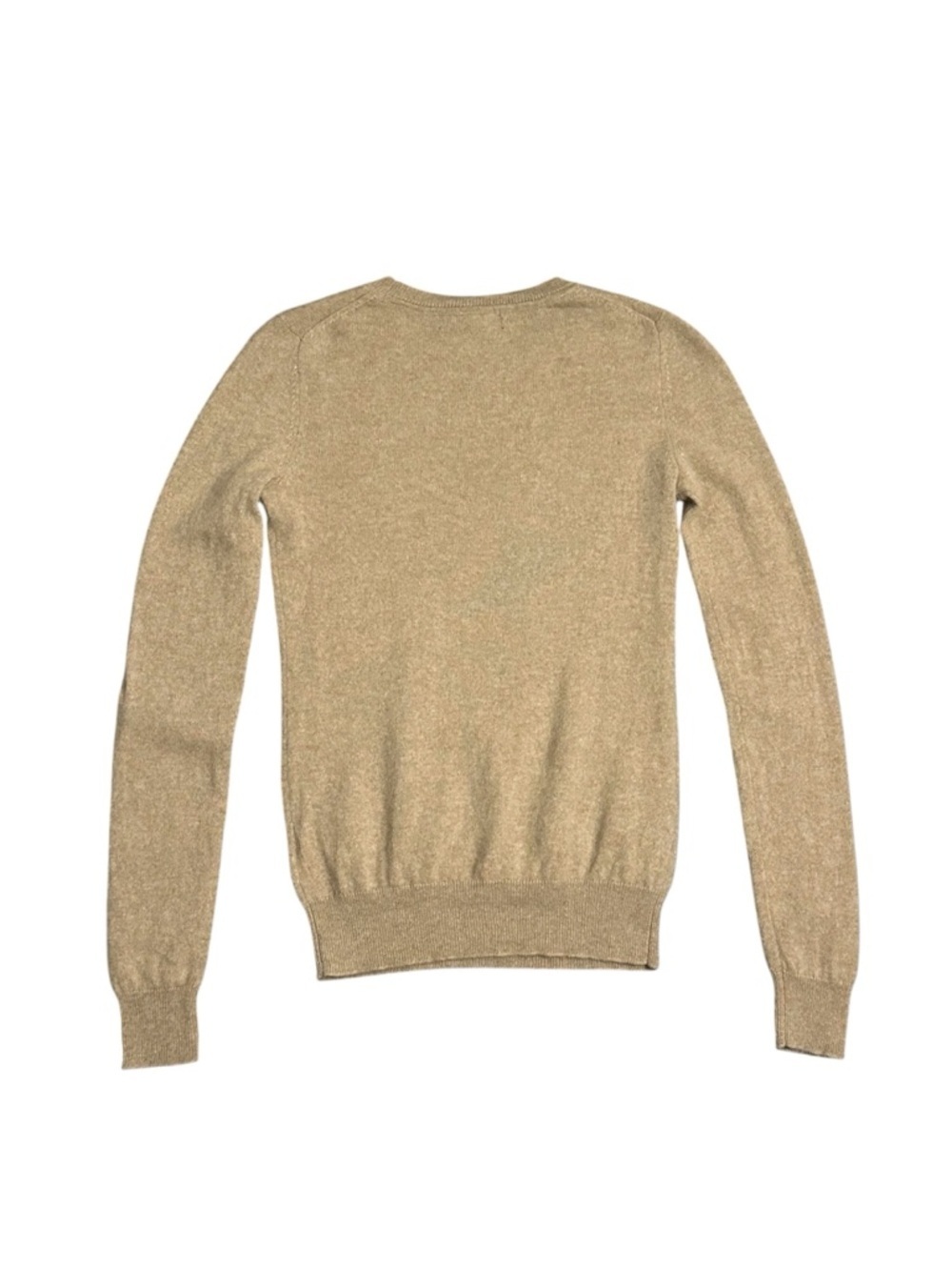Cashmere Sweater Tahari 100% Small S Soft Neutral Crewneck - Picture 5 of 9